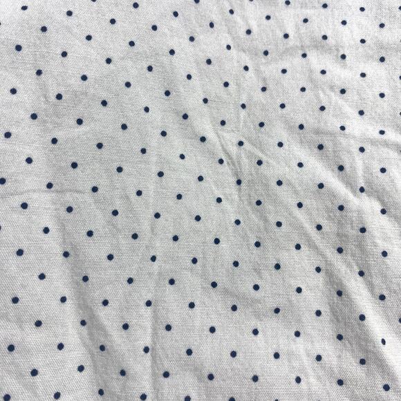 Old Navy White with black polka dots short sleeve button front shirt Men's Med - Picture 2 of 3